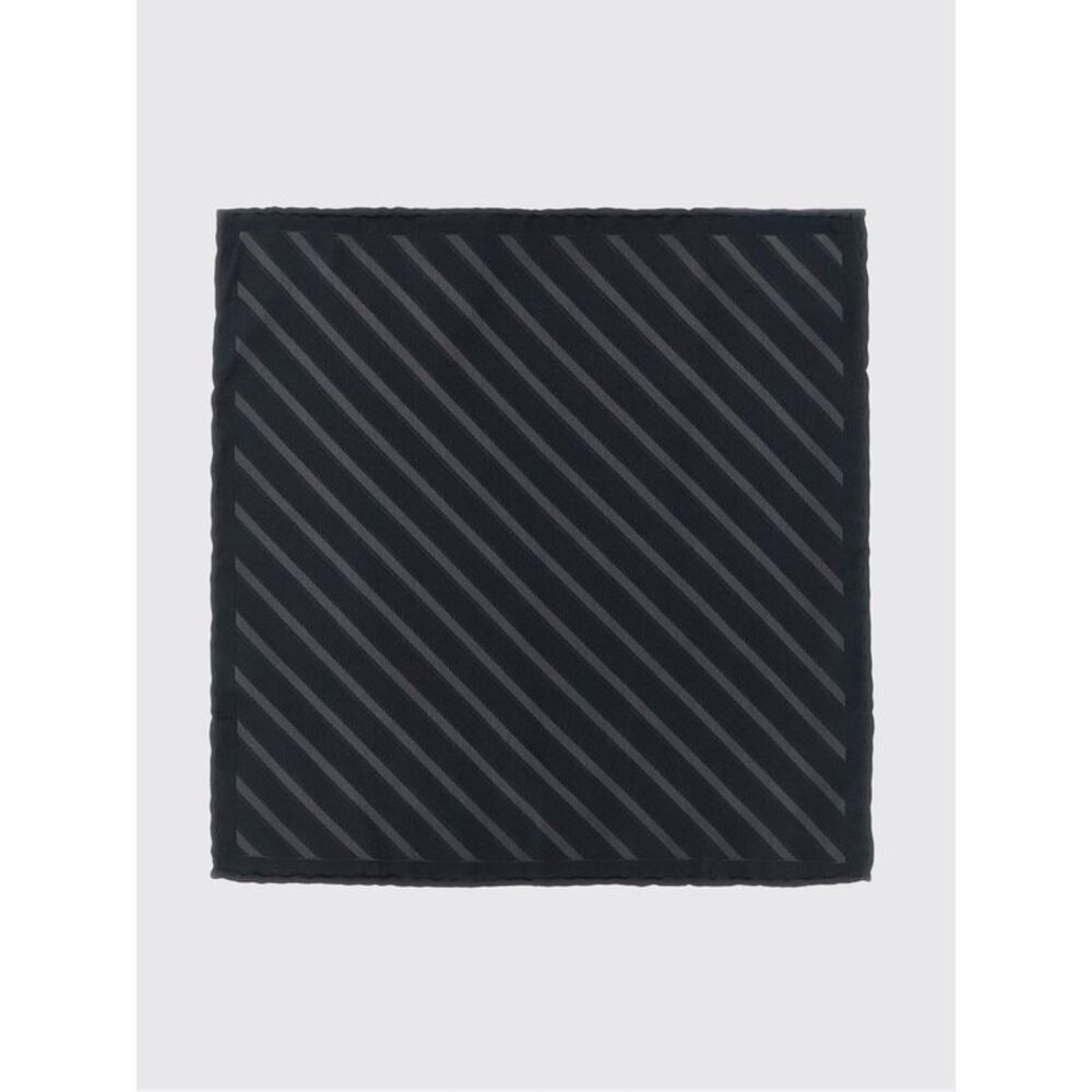 Brunello Cucinelli Men Striped Pure Silk Pocket Square Brunello Cucinelli